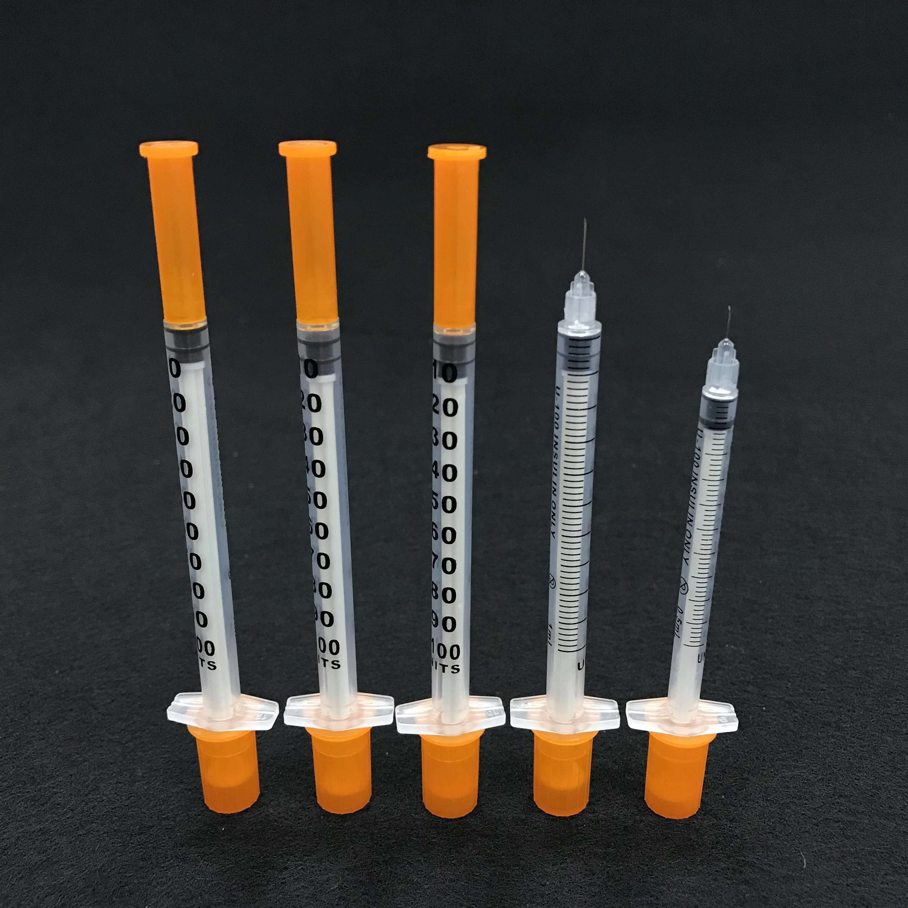 Medical Consumable High Quality Safety Insulin Syrines 1Ml 0.5Ml