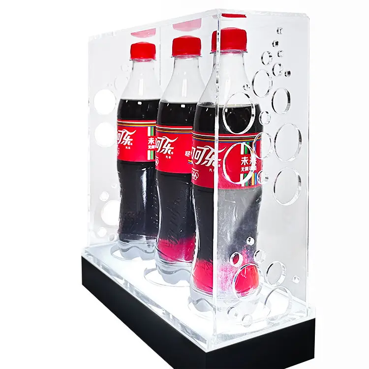 2020 Creative Free Portable Standing Table Top Acrylic Wine Rack Advertising Table Stands