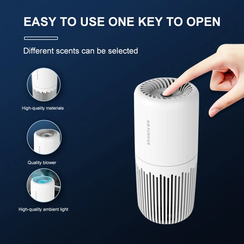 Оптовая продажа пластиковый корпус Smart UVC Маленький Персональный УФ-фильтр Hepa портативный очиститель
