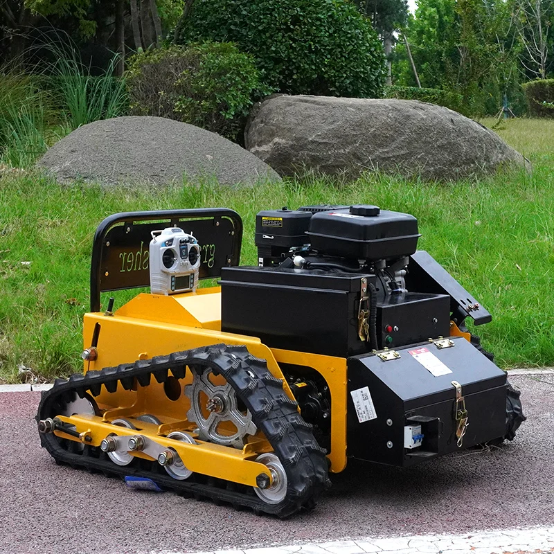 High Quality Portable Mini Lawn Mower Intelligent Robotic Flail Blades Remote Controlled Cutting Agriculture Use Battery Petrol