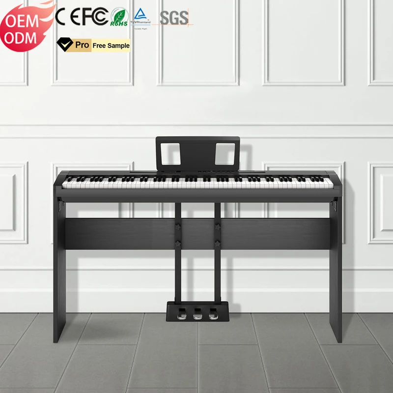 KERID Factory OEM Custom Upright Electric Piano Professionnel Keyboard Digital Piano 88 Keys Digital Instrument Keyboard Piano
