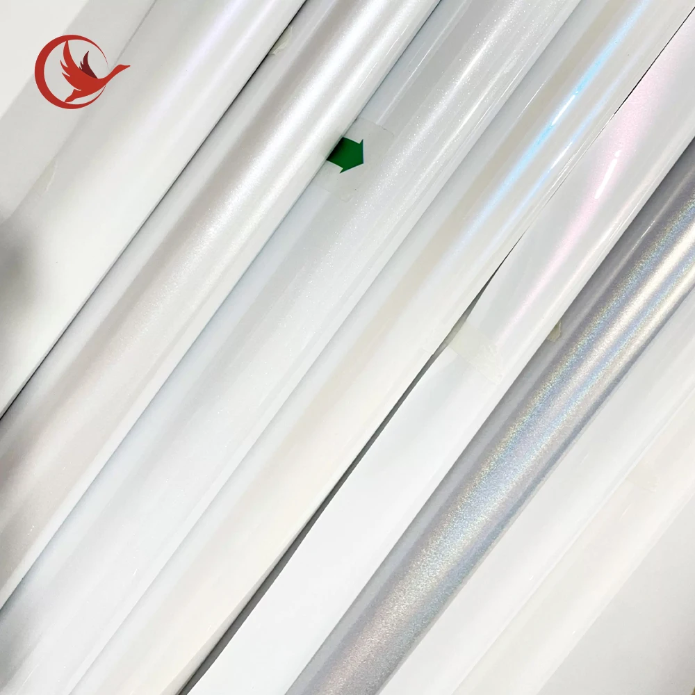 Manufacturer direct sales of pearl white color changing vinyl, white series automotive packaging film, protective film