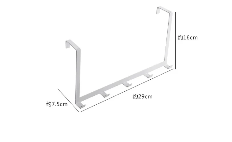 
Over the Door Hooks Stainless Steel Clothes Door Hook Hanger Heavy Duty Kitchen Bathroom Door Hook 