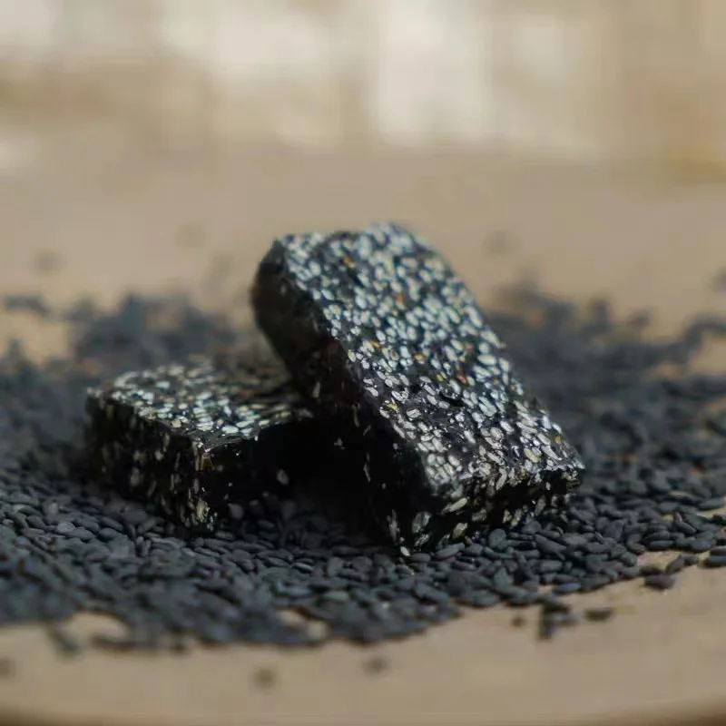 Chinese traditional snack soft sesame candy healthy organic snack food sweet black sesame candy