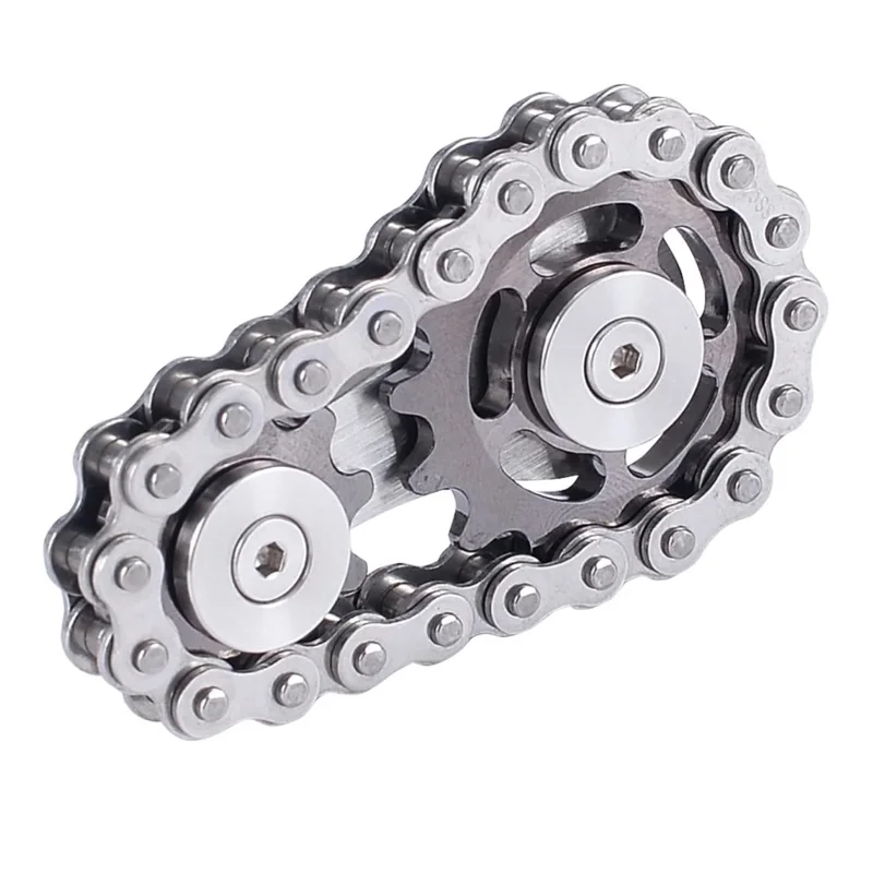 Stock EDC Sprockets Chain Fidget Toys linkage Bike Chain Gears Fidgets Spinner