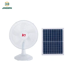 JD Hot selling 16inch charging solar fan 15w solar rechargeable fan