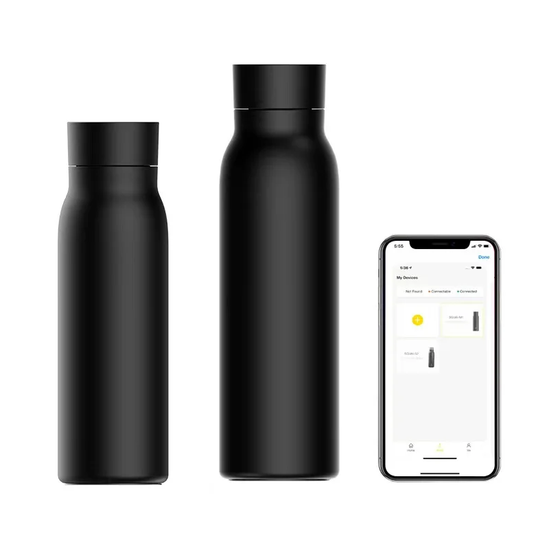 Top Seller Smart Sensor Thermos by Manufacturer Self-cleaning UV Water Bottle Minimalist Carton Packaging Stainless Steel Office