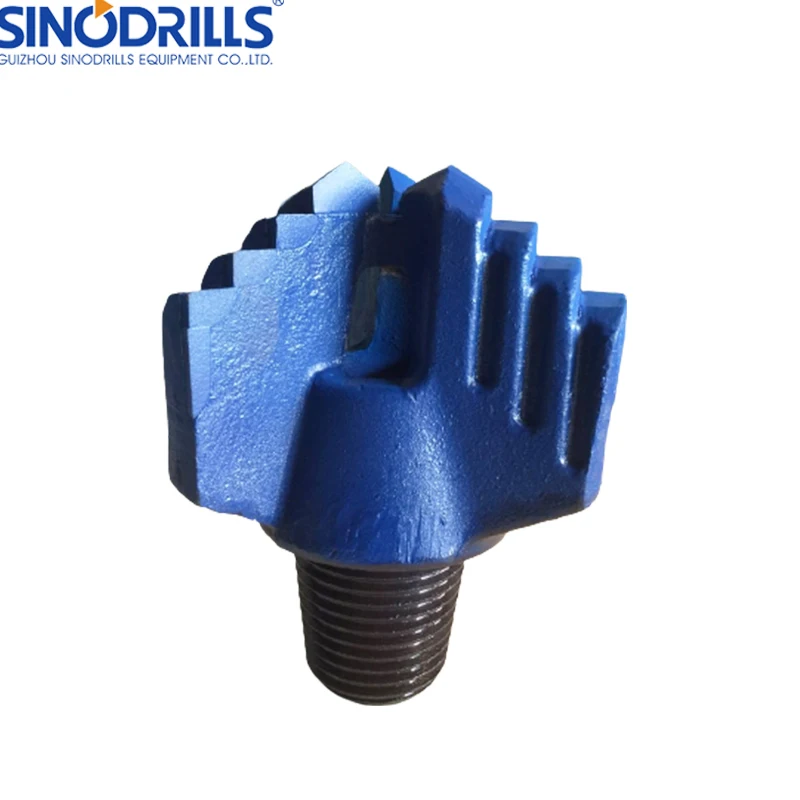 Multi Function 2.3/8 API Reg Pin 3 Wings Step Drag Drill Bits for Water Well Drilling Work 6 Inch (152mm)