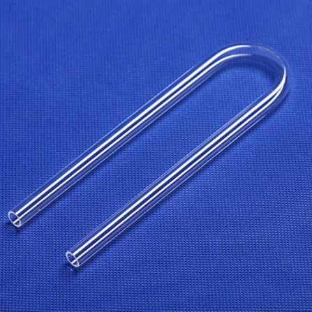 Испытательные трубки с открытым концом, высокотемпературные боросиликатные кварцевые прозрачные индивидуальные рабочие U-образные противопожарные поверхности