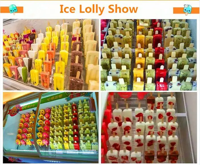 Commercial popsicle ice machine refrigerator lollipop ice making machine industrial rollo stick ice cream lolly freezing machine