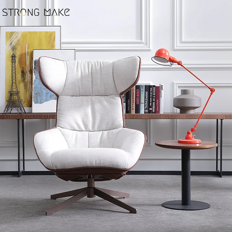 Classic Design Massage Modern Leisure Single Leg Luxury Swivel Leather Chaise De Salon Swivel Living Room Chaise Lounge Chair