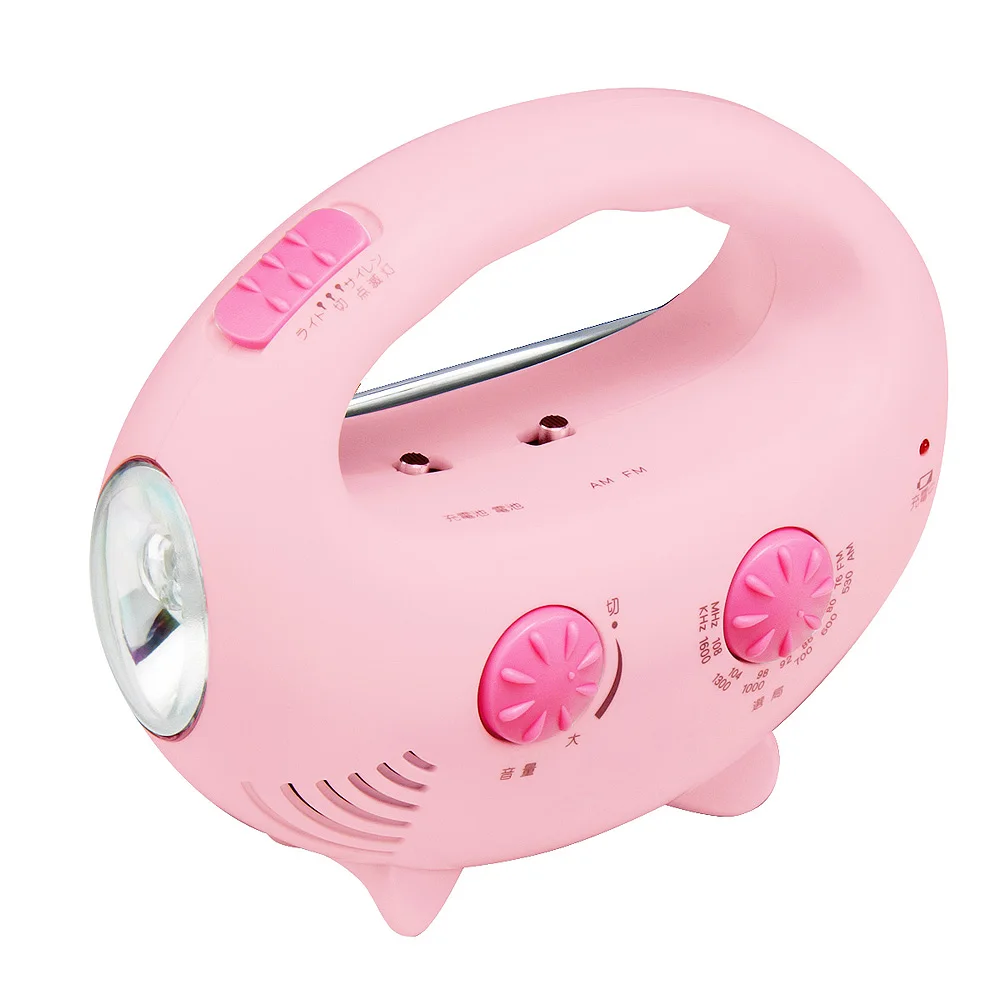 Dynamo emergency light radio with power bank with Burglar alarm