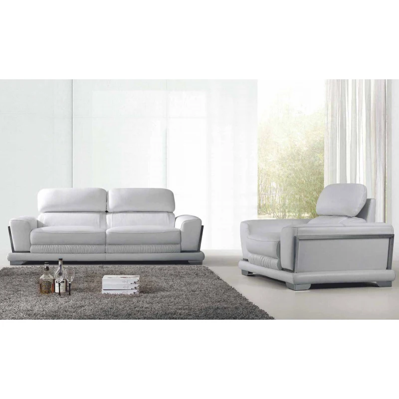 Italian Modern Villa Sectional Luxury Sofa Set Furniture Lounge Couch Living Room Large 3 2 1 Seater Modular Leather Sofa