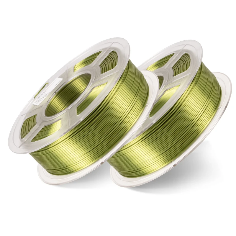 Vacuum package iSANMATE pla silk filament compound 3d printer silk filament 1.75mm 1kg PLA silk bronze  filament