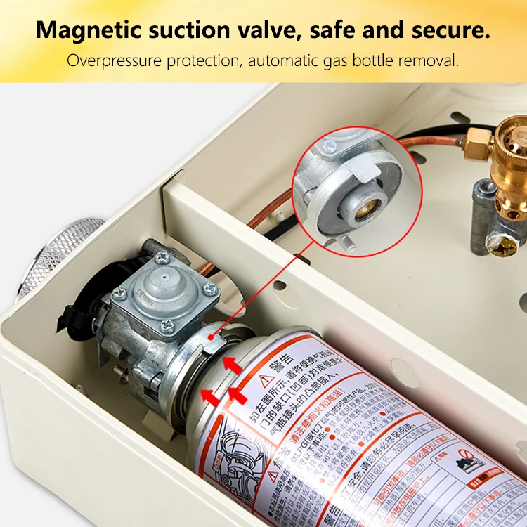 Factory High Quality Mini Outdoor Survival Tools Portable Outdoor Camping Gas Stove Single Burner with Carry Case