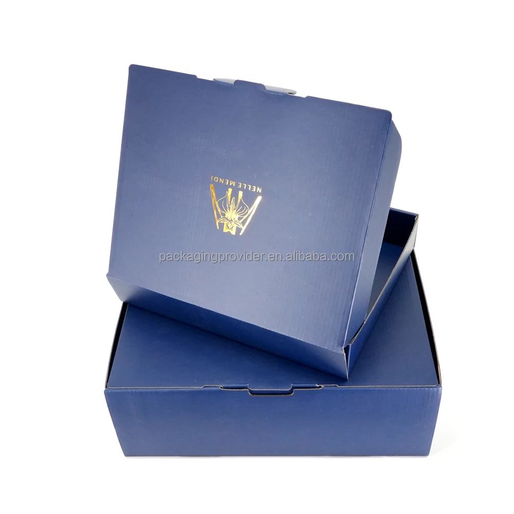 High quality Customized paper Packaging Box gold foill stamping Shipping box for clothing