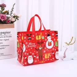 Christmas Candy Cookie Gift Bags Plastic Biscuits Snack Packaging Bags Xmas Party Decoration Favors Storage Bag
