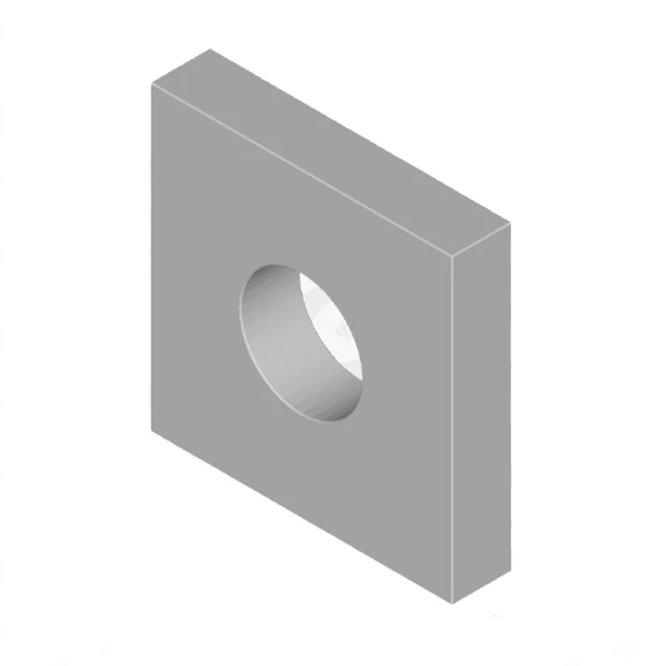 Standard customized size stainless steel 304 square flat washer made in China