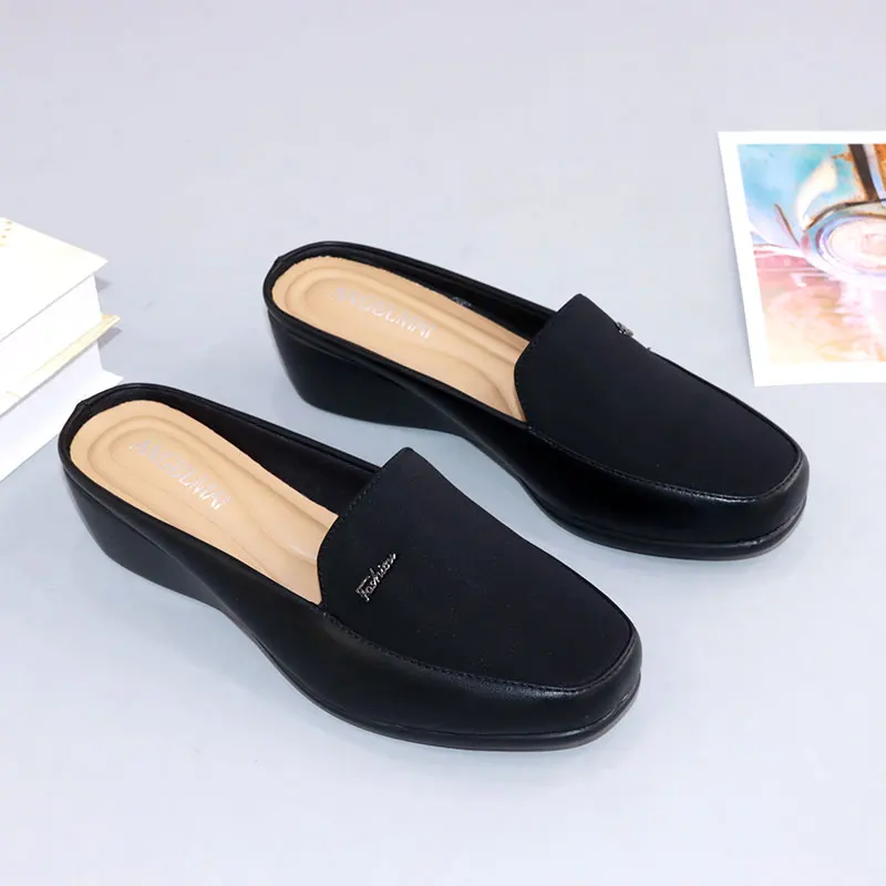 Best quality mature sexy women wedges sandals outdoor wholesale casual women shoes hight heeled slippers