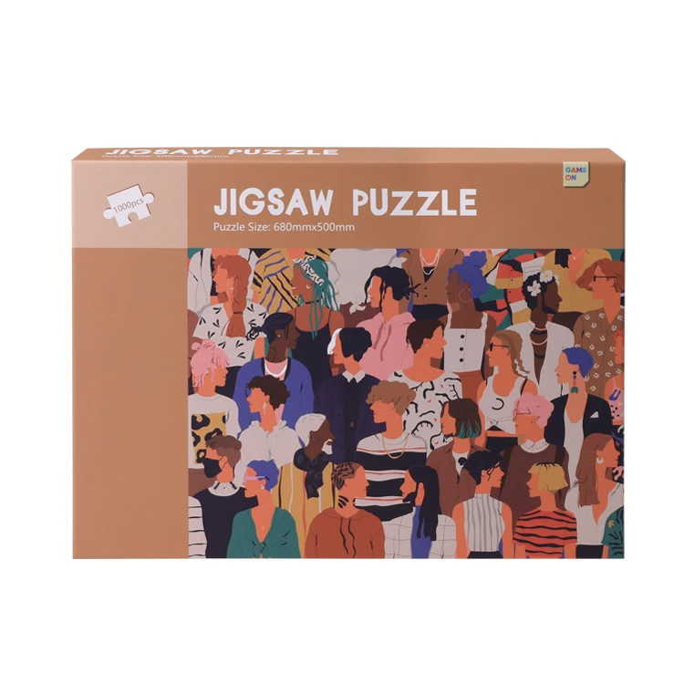  Hot new Arrival Latest Design plastic jigsaw puzzle production custom 1000