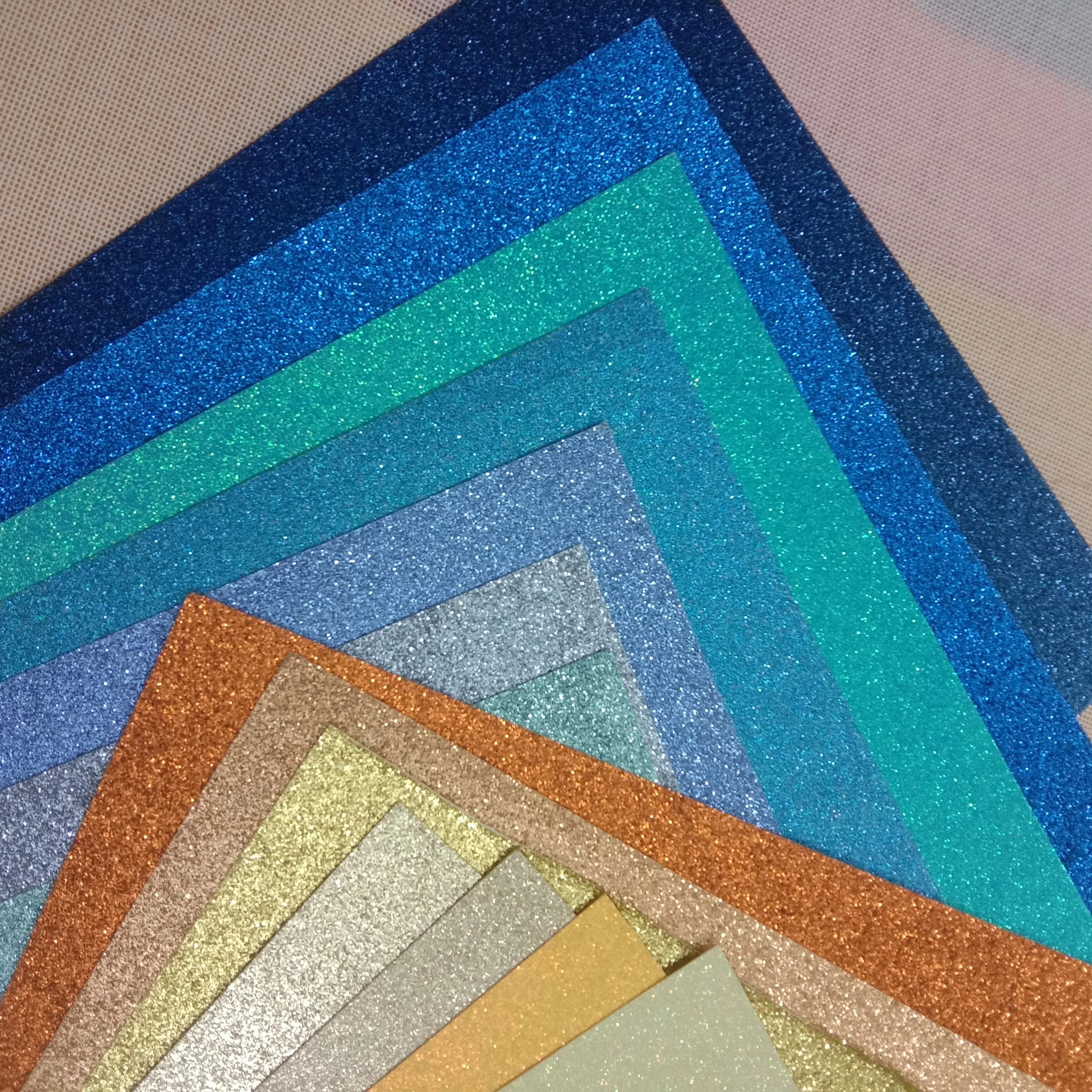 300gsm 12*12 Inch A4 Cardstock Thickness Glitter Paper