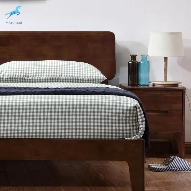 Wholesale 2020 New Style Bedroom Furniture Brown Color Comfortable Wood King Size Bed