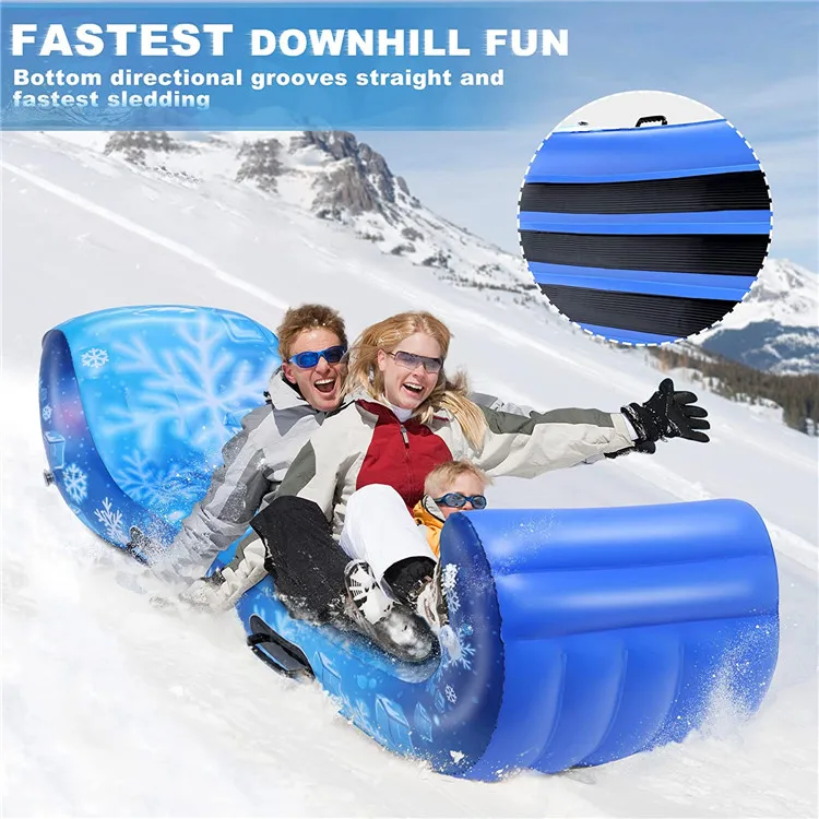 Manufacturers custom inflatable snow tube PVC sled wear resistant cold inflatable ski tube ski board water tug boat