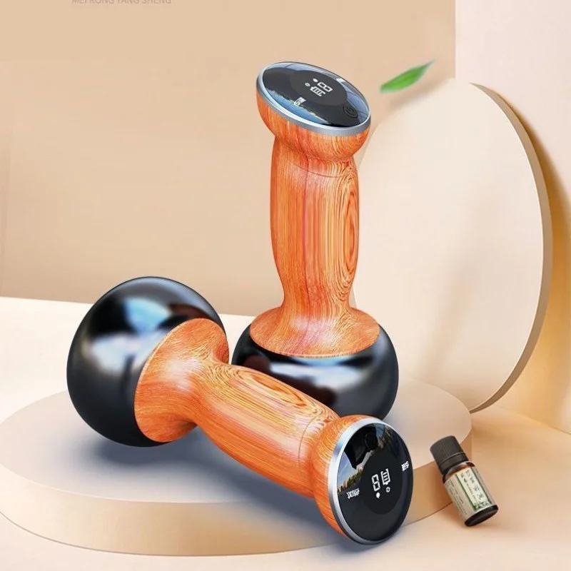 2024 Hot Sale Electric Meridian Bianstone Moxibustion Instrument Scraping Body Massage Meridian Health Care Tools