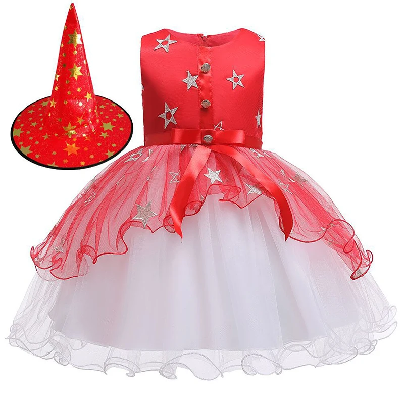 Little Girls Princess Costume Halloween Party Birthday Dress Up Cosplay bouffant skirt with