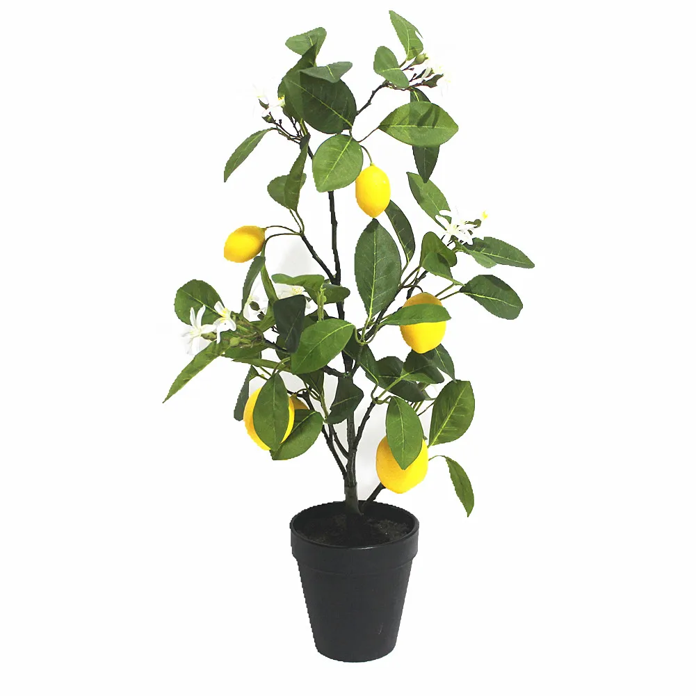 
New design 60CM Potted best quality artificial lemon fruit tree Indoor decor cheap artificial l tree 