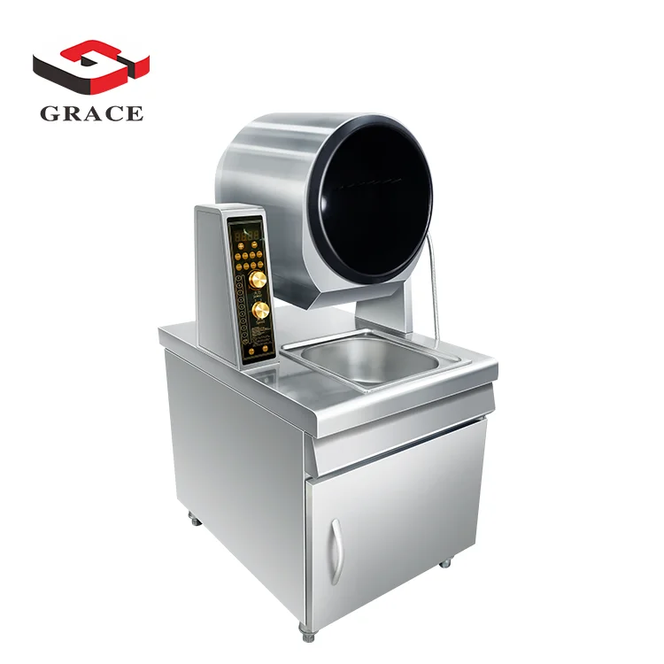 industrial rice cooking stainless steel sugar cooking high quality vertical commercial electric 360 automatic cooking machine
