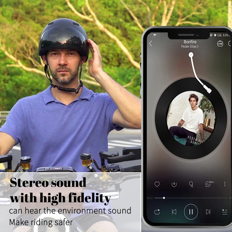 Heat dissipation cool Auto-sensing brake lights Motor smart bike helmets bicycle Cycle Bike smart helmet with camera