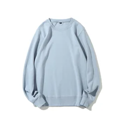 Factory Custom 80% Cotton 20% Polyester Bulk Unisex College Crewneck Sweatshirt Oversize Garment Manufacturer