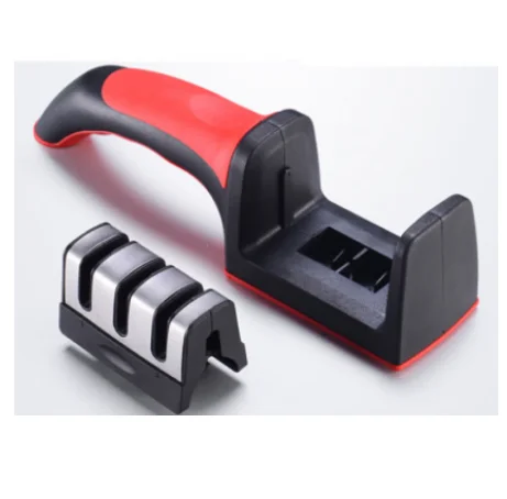 xnmaysun Hot Sale Rubber Handle Knife Sharpener Different Material Sharpener for Various Kitchen Knives