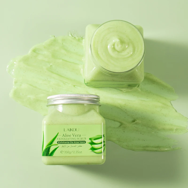 Deep Cleansing Soothing Smoothing 350ml Exfoliating Gel Aloe Vera Body Scrub