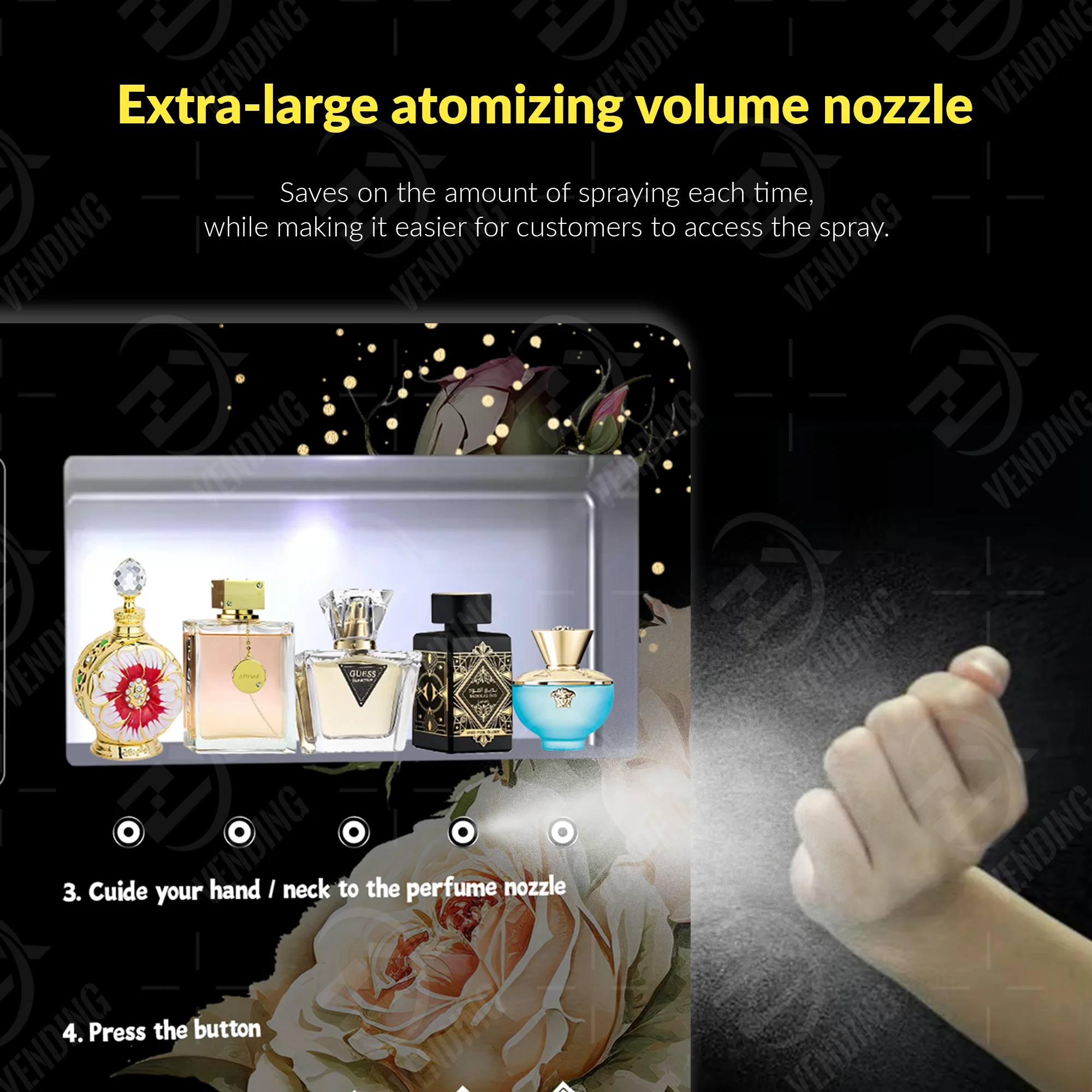 Small cologne vending machine sprayer wall mounted perfume spray cologne vending machine Version 2.0