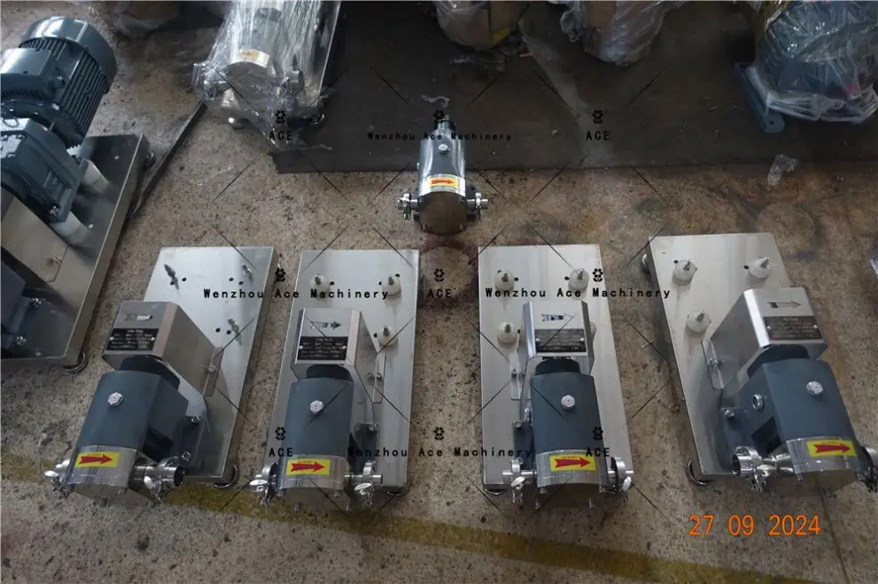 Industrial Concentration Gear Ketchup Paste Colloid Pumps Steel Lobe Rotary Pump For Pumping Dairy, Chocolate, Syrup, Cream