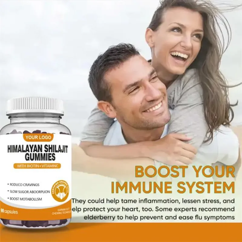 Private Label Supplement Shilajit Gummies Manuka Honey Shilajit Extract Natural Organic Himalayan Resin Shilajit Gummies