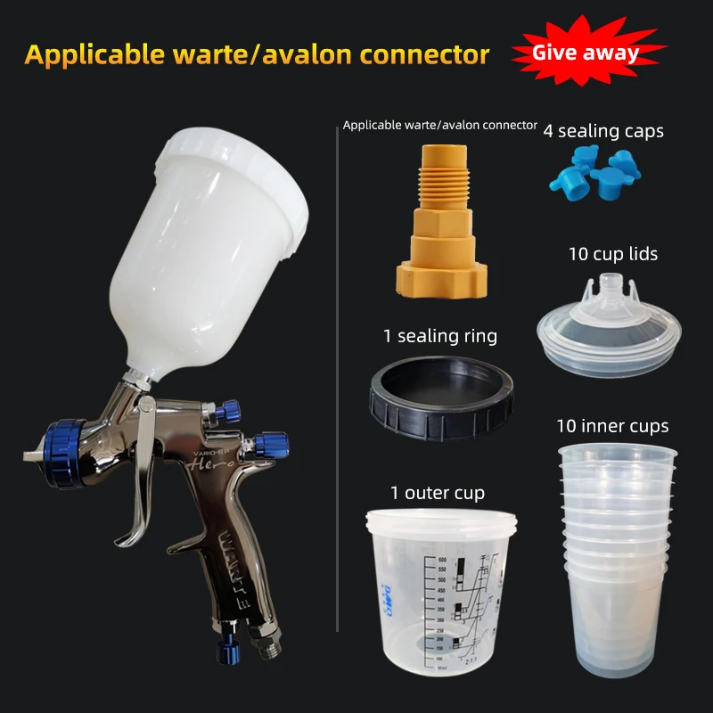 Hero 1.3 Nozzle High Quality Professional Auto Spray Paint Painting Gun Automotive Refinishing Air Pneumatic Hvlp Car Paint