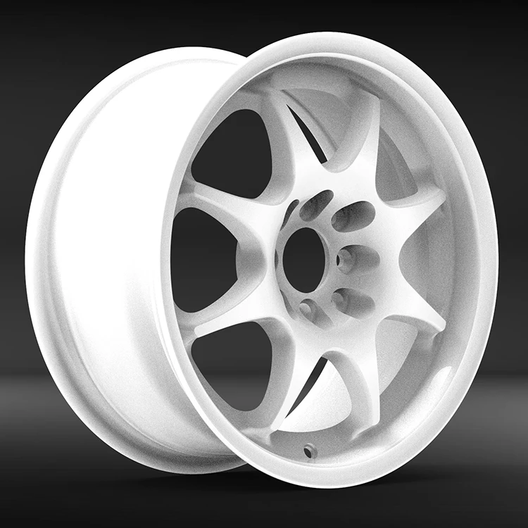 Japanese 4x100 white color 15 16 inch alloy wheels rims for car