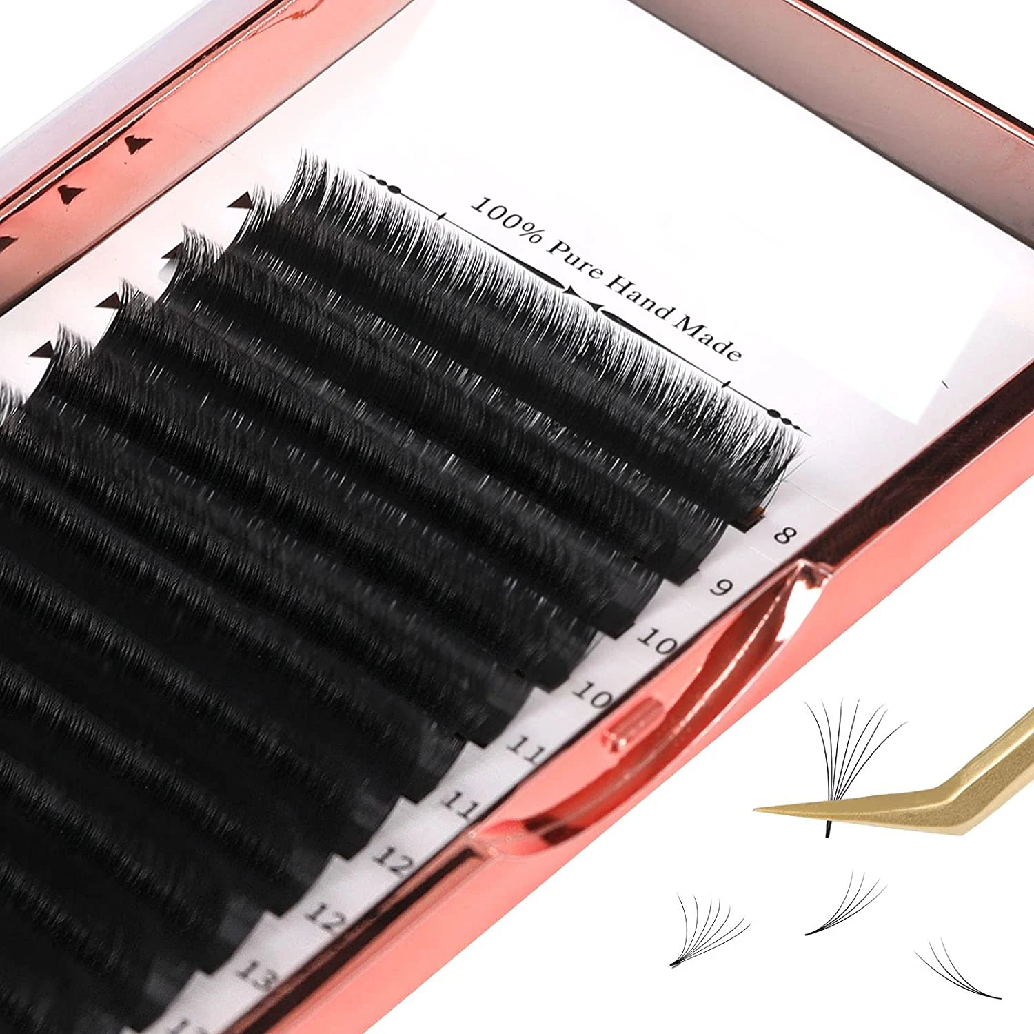  2021 new arrivals classic sink mink lash extension Russian Volume eyelashes individual