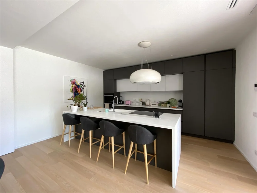 Ready made ethiopian furniture 2 pack design 1 door mdf modular modern kitchen cabinets