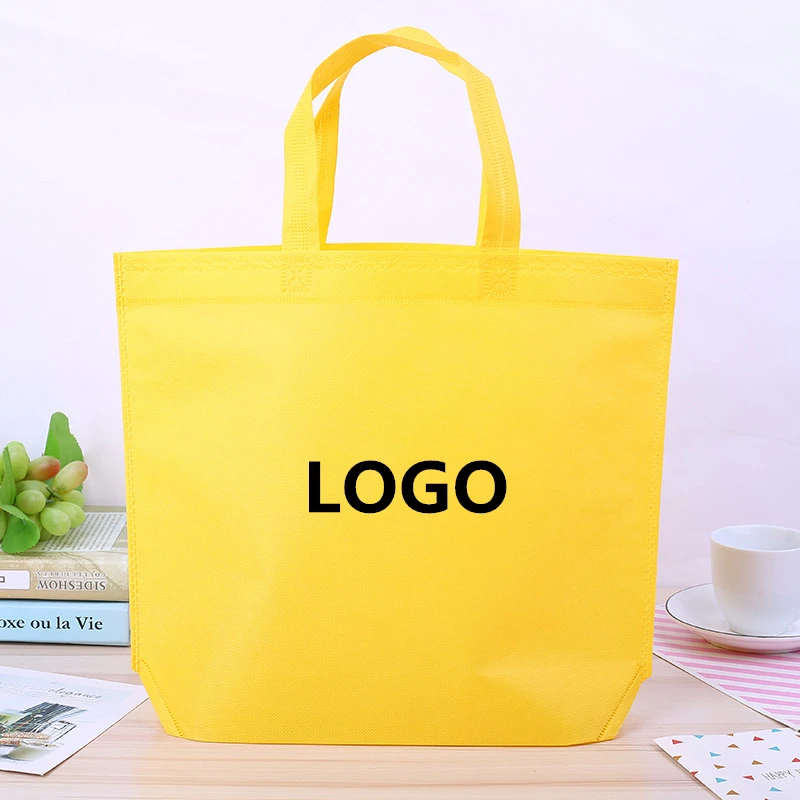 Manufacturer Cheap Price reusable non woven tote shopping bag   Custom logo printed in stock
