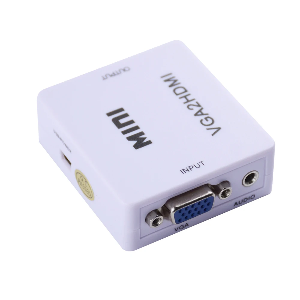 
SIPU 1080p Mini Vga to Hdmi Adapter HD HDTV Vga to Hdmi Converter for PC Laptop Monitor HDMI Adopter/ce 12 Months 3d/hd/4k*2k Ce 