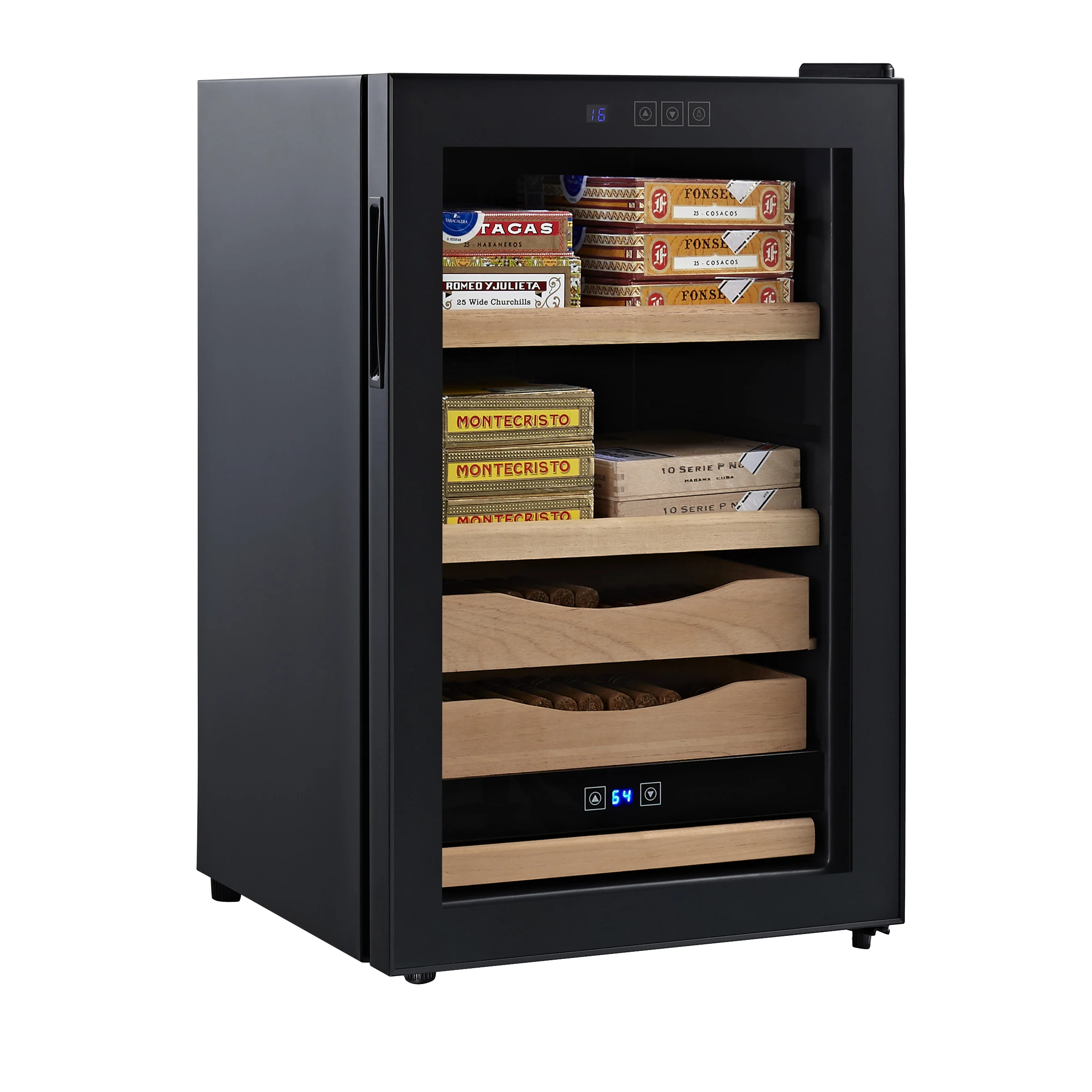 
65L 12-23 degree adjustable 50%-80% humidity semiconductor cigar case humidor 