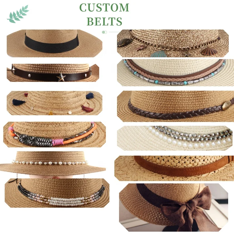 Chinese china manufacturer wide brim  beach WHOLESALE UNISEX FOLDABLE straw SUMMER hat FOR WOMEN MEN with logo crafting