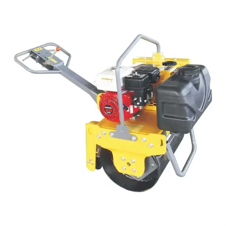 Small Vibrating Walk-Behind Single Drum 300Kg Diesel Engine Compactor Roller Road Roller Machine Road Rollers For Parking Lots