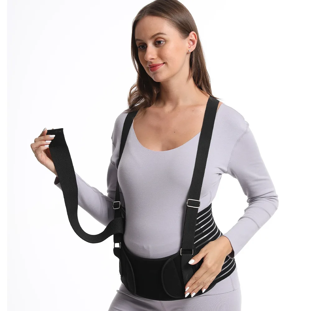 Postpartum Recovery Two in One Pregnancy Belt Back Pelvic Support Prenatal Cradle Beige Maternity Belt