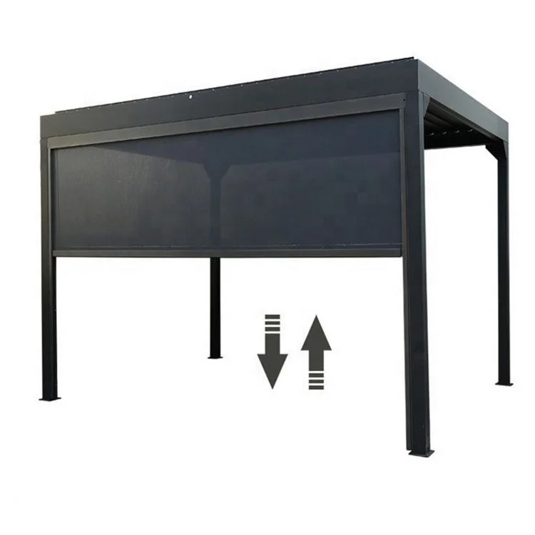 SUNC Roller Blind Motor Vertical Zip Curtain Outdoor Garden Aluminum Motorized Roller Blinds Kits