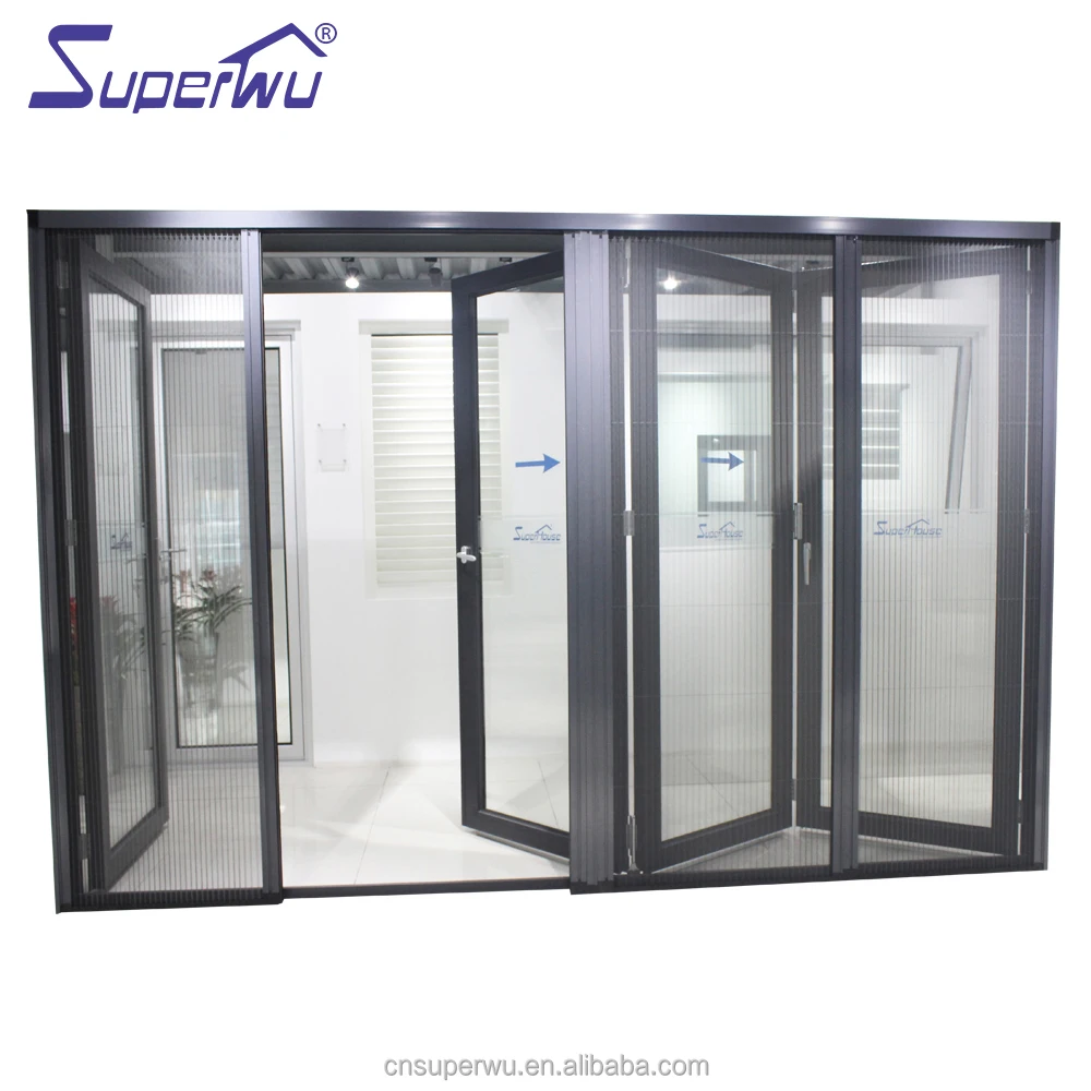 Superhouse  aluminum doors aluminium bifold patio doors outswing energy efficient bifold door